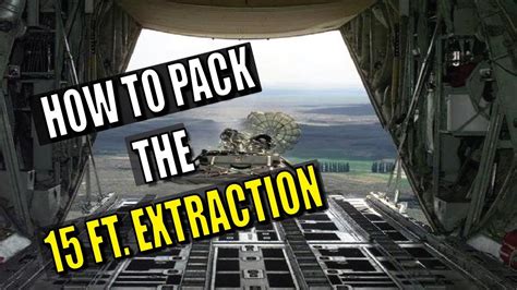 How To Pack The 15 Foot Extraction Parachute Youtube