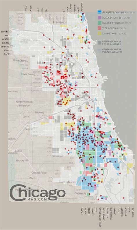 Chicago Gang Turf Map