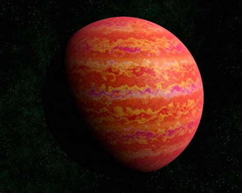 3d Model Red Gas Giant 2 Vr Ar Low Poly Cgtrader
