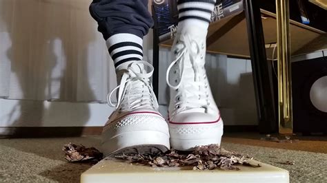 Trampling And Crushing With Converse Sneaker Youtube