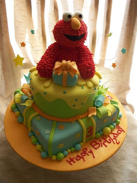 Celebrate your birthday party with your family and friends! Final presentation | Elmo cake, Elmo birthday cake, Themed ...