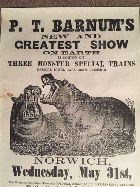 Original Poster P T Barnums New And Greatest Show On Earth