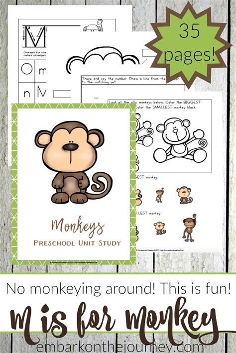 Free Printable Preschool Monkey Activities Money Saving Mom®
