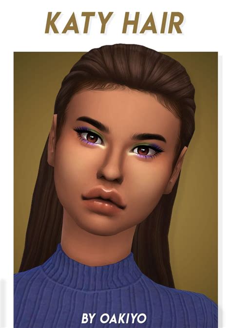 Kendall Hair Oakiyo On Patreon In 2021 Sims 4 Maxis Match Hair Sims 4