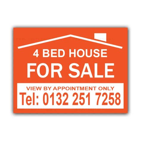 House For Sale Correx Sign Boards Estate Agent Property Signs X 2