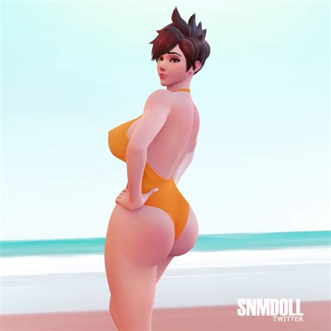 Rule 34 3d Ass Bikini Looking At Viewer Overwatch Pose Posing Round