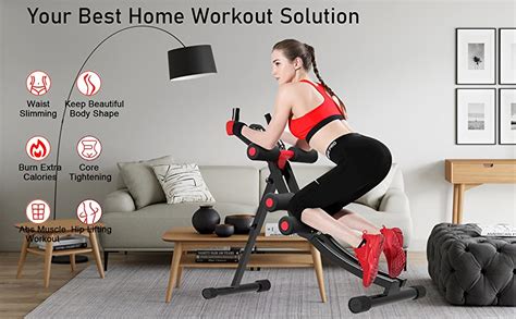 Amazon Com Fitlaya Fitness Core Abdominal Trainers Ab Workout Machine Home Gym Strength
