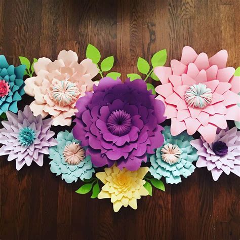 Giant Paper Flowers Diy Baby Shower Decorations Pink