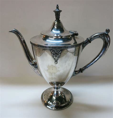 Vintage Silver Plate Coffee Pot Great Lines From Ruthsantiques On Ruby Lane