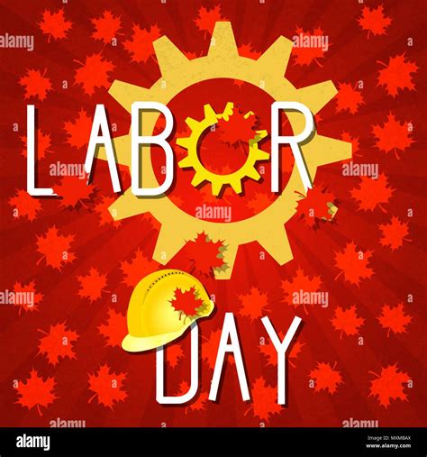 Labor Day In Canada Concept Of A National Holiday 3 September Gears