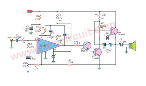 2n3055 Amplifier Circuit Diagram