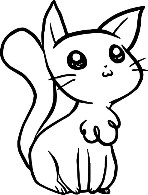Kitty Cat Pictures To Colour Cats Ghy