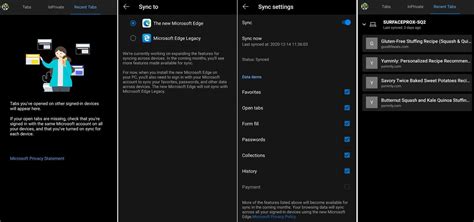 Microsoft Edge Beta Now Syncs Tabs And History Across Android And