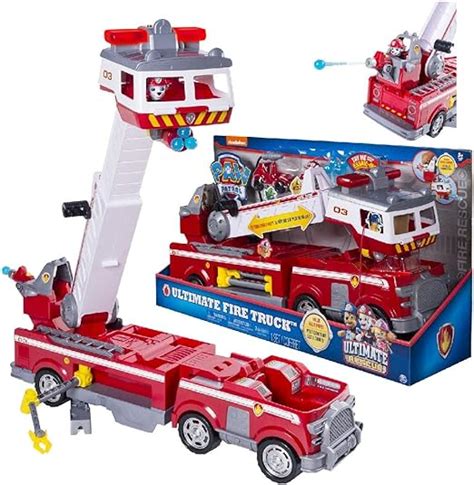 Paw Patrol 6043989 Ultimate Rescue Feuerwehrauto Mit Marshall Figur