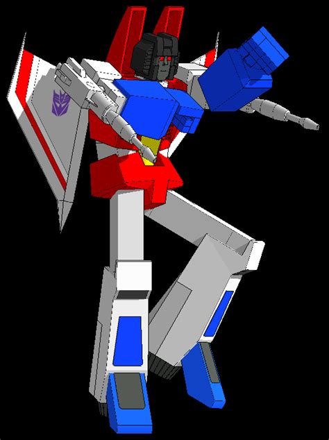 D032 Starscream Standing Transformers Retro Pixel Art