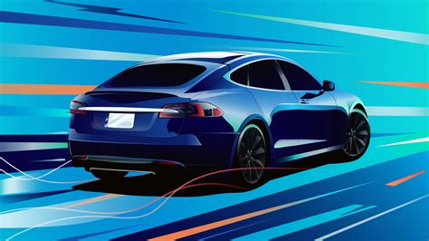 Blue Tesla Wallpapers Wallpaper Cave