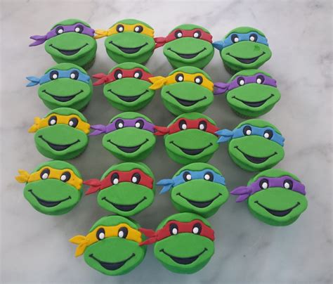 Yochanas Cake Delight Ninja Turtle Cupcakes