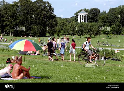 English Garden Munich Upper Bavaria Bavaria Germany Stock Photo Alamy