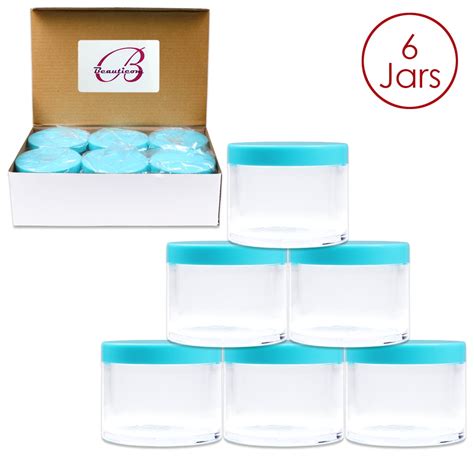 4oz120g120ml High Quality Acrylic Leak Proof Clear Container Jars