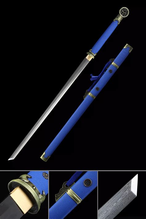 Blue Ninja Sword Handmade Japanese Ninjato Ninja Sword With Blue