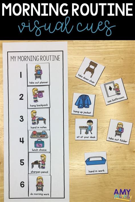 Morning Routine Visual Cards Classroom Morning Routine Morning