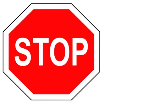 Stop Sign Vector Free Clipart Best