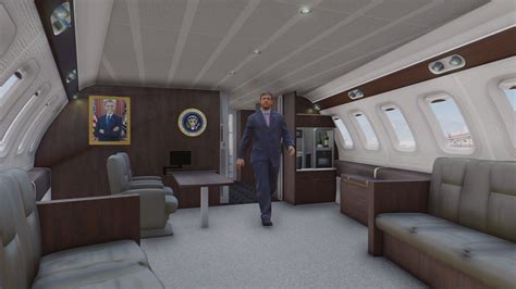 Air force one has a conference room, dining room, an oval office, a bedroom and bathroom for the president, as well as offices for senior staff members. Air Force One Boeing VC-25A [Enterable Interior | Add-On ...