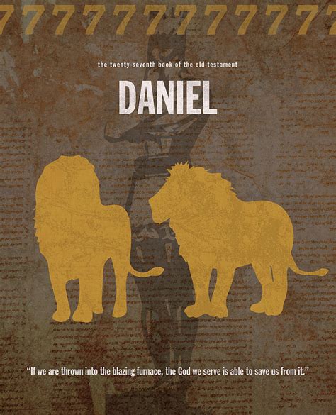 Daniel Books Of The Bible Series Old Testament Minimal Poster Art