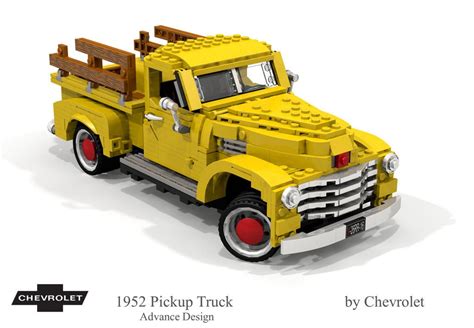 1952 Chevrolet Advance Design Pickup Lego Cars Lego Truck Lego Technic