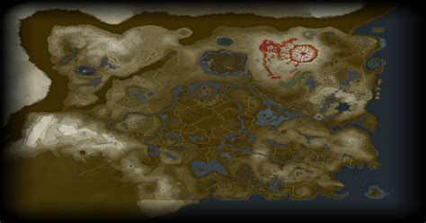 Legend Of Zelda Botw Map World Map Atlas