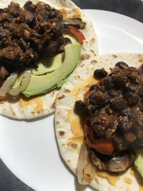 Made Black Bean Tacos For Dinner Rveganrecipes