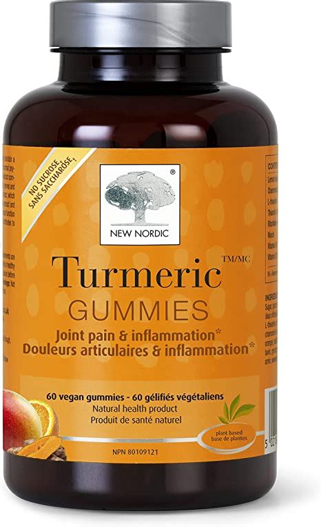 New Nordic Turmeric Gummies Chewable Joint Health And Anti Inflammatory