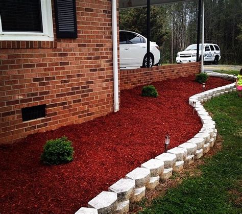 Red Mulch Landscaping Ideas Cherelle Smalley