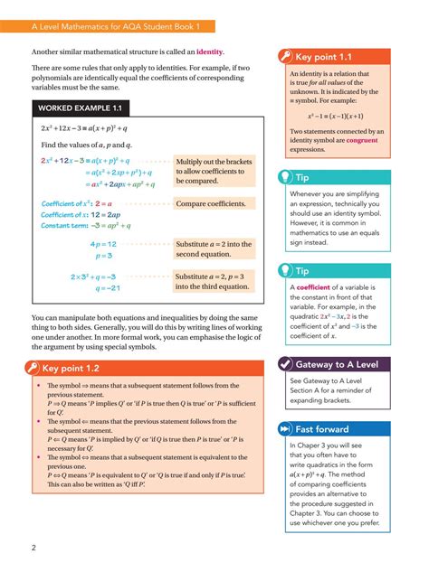 Preview A Level Mathematics For Aqa Student Book 1 As Year 1 By