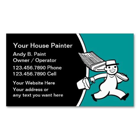 Retro Painter Business Cards Zazzle Painter Business Card Painting