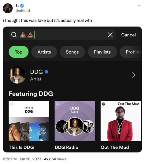 Ddg Spotify 💩💩🗑️ Ddg Doo Doo Garbage Know Your Meme