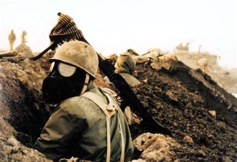 Iranian Soldier During The Iran Iraq War Ca 1980s 768x528 R