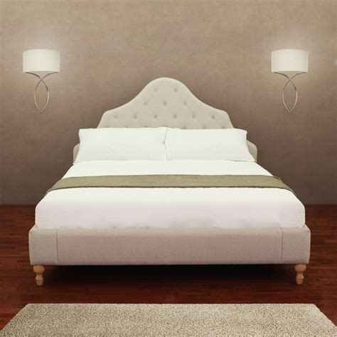 Shop alice button tufted queen bed frame
