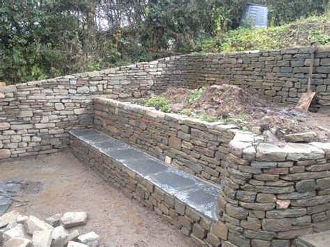 Larkhall Dry Stone Bench And Wall Stone Inspired Stone Walls