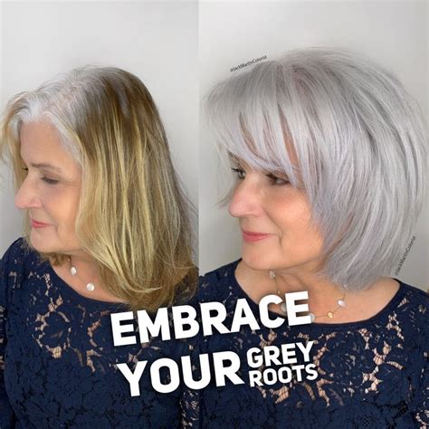 Embrace Your Natural Grey And Stop Coloring Check Link Below For How