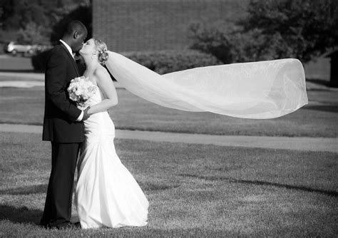 long veil chapel length veil photo interracial couple interracial wedding chapel length