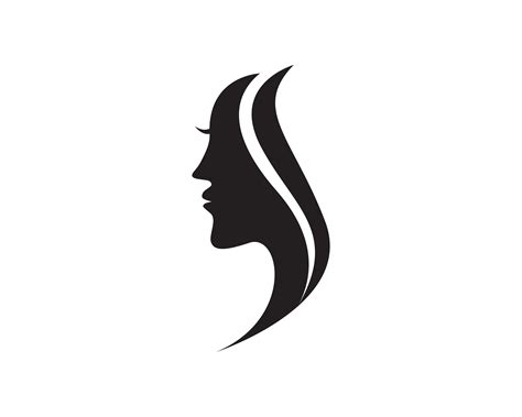 Hair Woman And Face Logo And Symbols 583615 Vector Art At Vecteezy