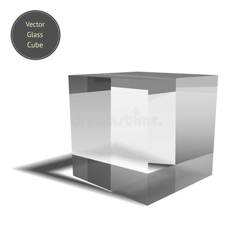Background Cube Glass Shiny Transparent Vector Stock Illustrations