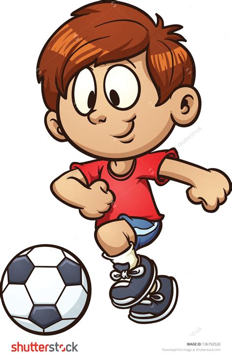 Kids Playing Soccer Clip Art Clipart Best