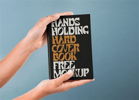 Free Hand Holding Hardcover Book Mockup Psd Good Mockups