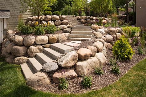 Stone Brick And Concrete Landscaping Steps Stairs Southview Design