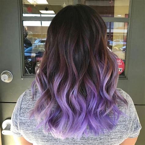 1001 ombre hair ideas for a cool and fun summer look purple hair tips pastel purple hair
