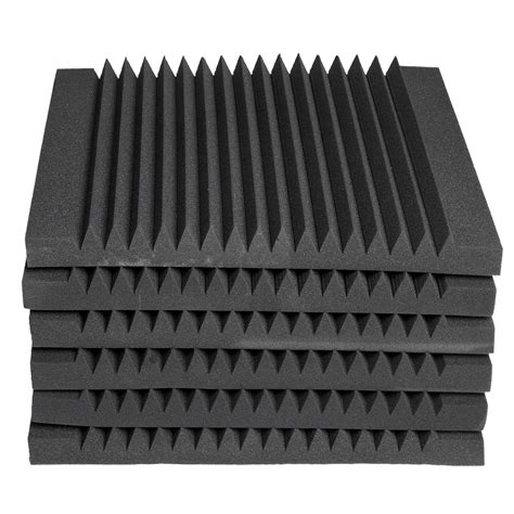 6pcs Studio Acoustic Foam 50505cm Soundproofing Acoustic Studio Wedge