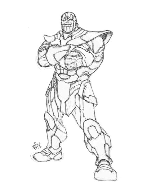 Thanos Coloring Pages Funkin