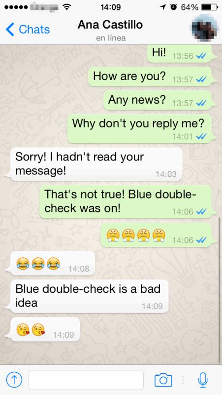 It moreover, helps with retention of information for long. Blue double-check in WhatsApp. Your message has been read. - Panda Security Mediacenter